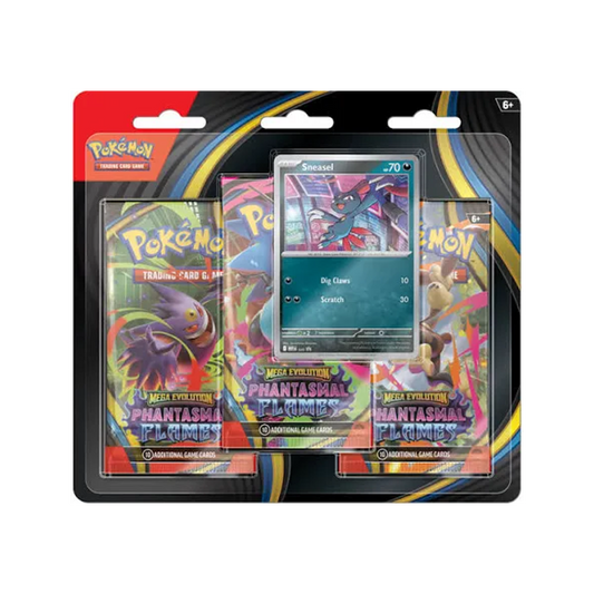 Pokémon TCG: Mega Evolution Phantasmal Flames 3-Pack Blister