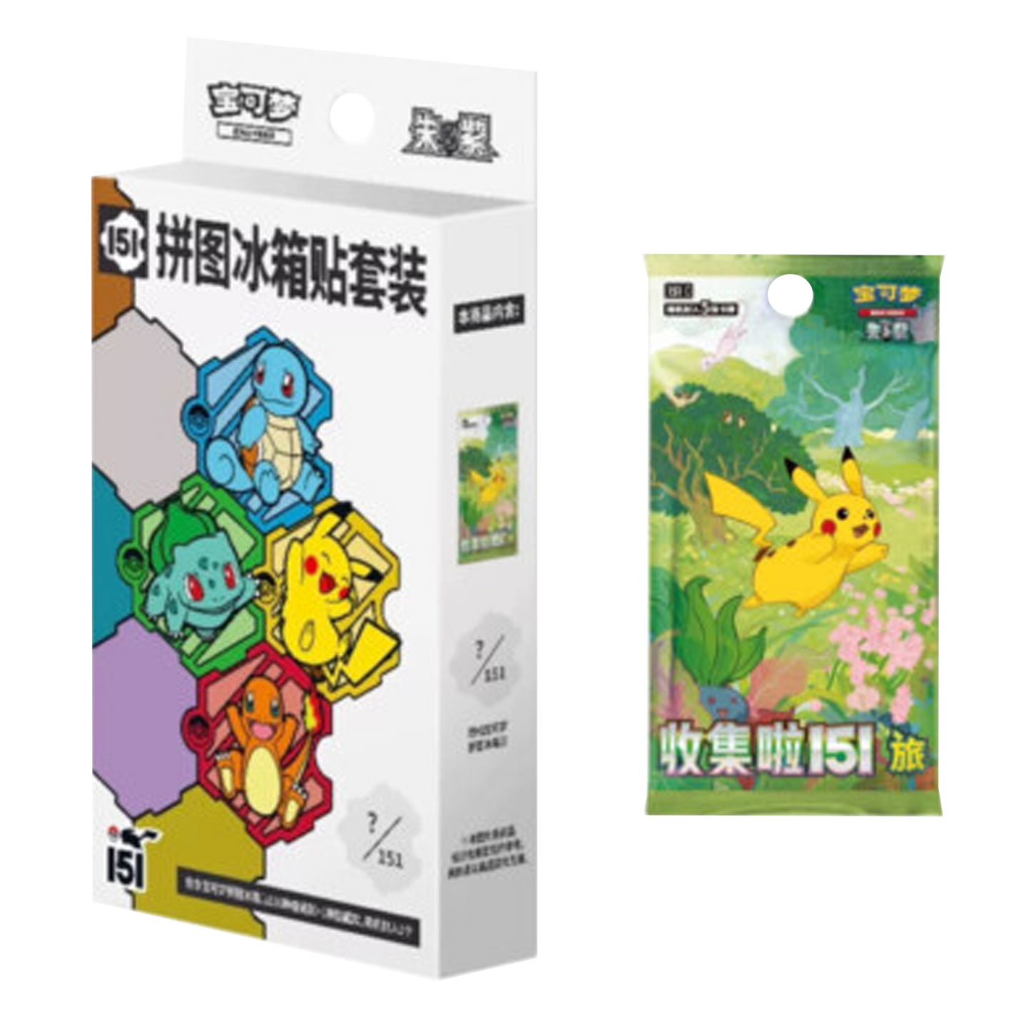 Pokémon TCG: Pokémon 151 Jigsaw Magnet Blind Box Set [Simplified Chinese]