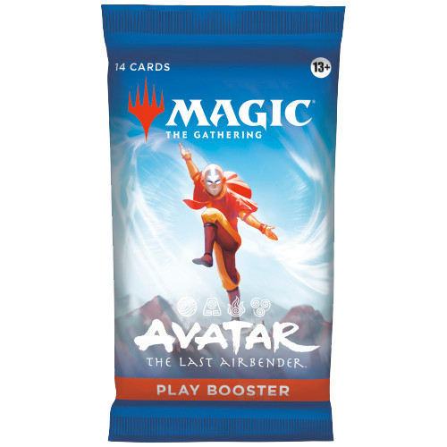 Magic The Gathering Avatar the Last Airbender Play Booster pack featuring elemental bending and foil cards